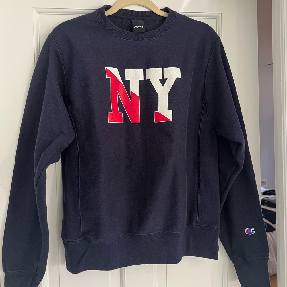 Only NY Crew Champion® Reverse Weave Crewneck - Navy / S